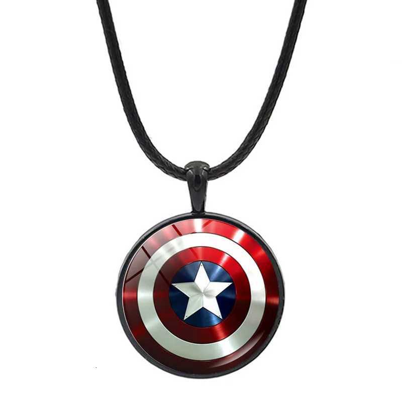 Ctain America Shield Series Pendant Necklace New Wen Men Jewelry Chains Fashion Collection Ornament Kids Gifts Y250730