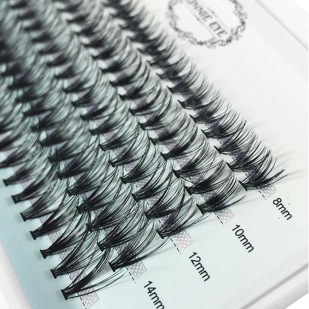 100 Bundles Cluster Eyelash Natural Hair Individual Eyelash 20D/30D Faux Mink DIY Ready-made Fans 8-16 MIX Lower Fake Eyelash Z250730