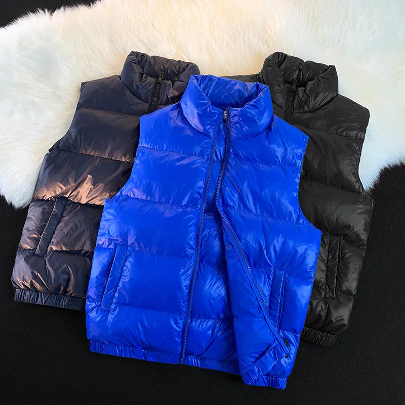 Arrived Loose Winter Clothing Vest Warm Sleeveless Jacket Casual Windproof Mens Zipper Down 250730