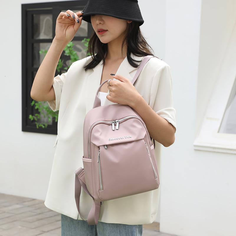 Colorful Fox New Women's Fashion Trend Casual Backpack Multi-layer Portable Bag Water-resistant ddmymoon