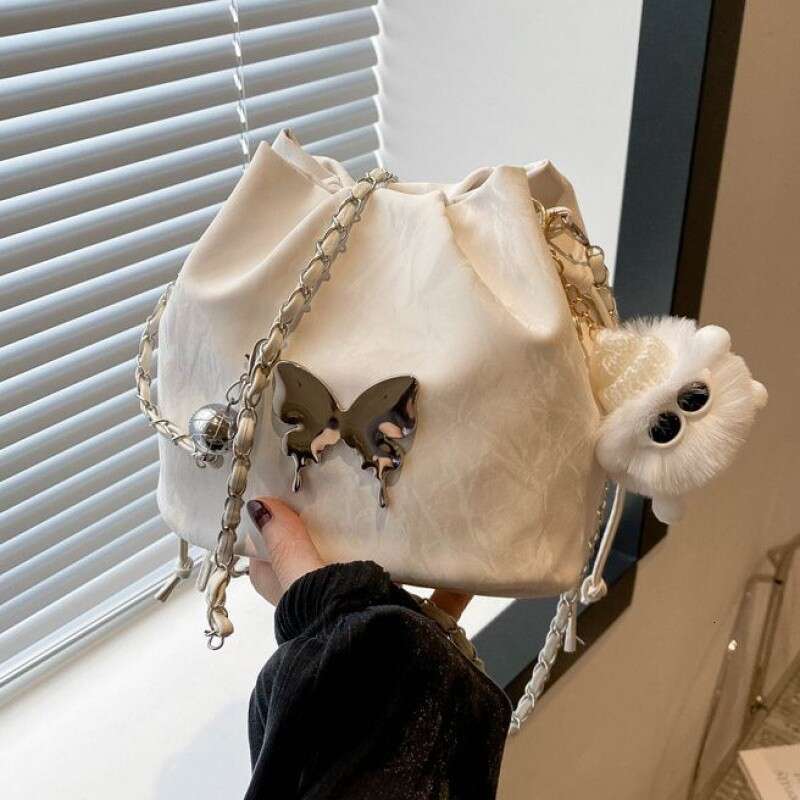 Summer Small for Women 2024 New Design Sense Niche Designer Chain Crossbody Fashion Bucket Bag