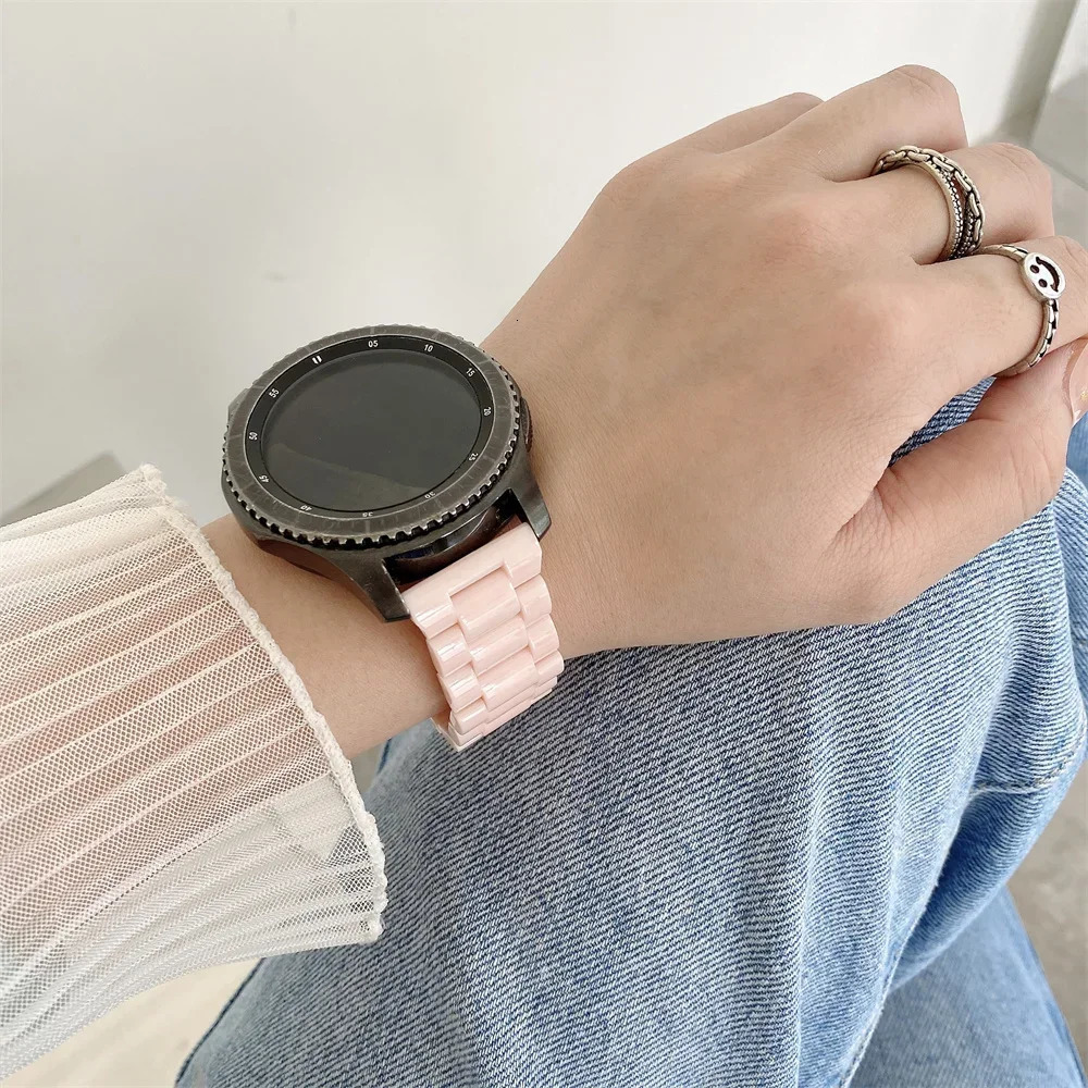 20mm/22mm Resin strap For 42mm/Active 2 40mm/44mm Gear S3 women Bracelet watch strap 250729