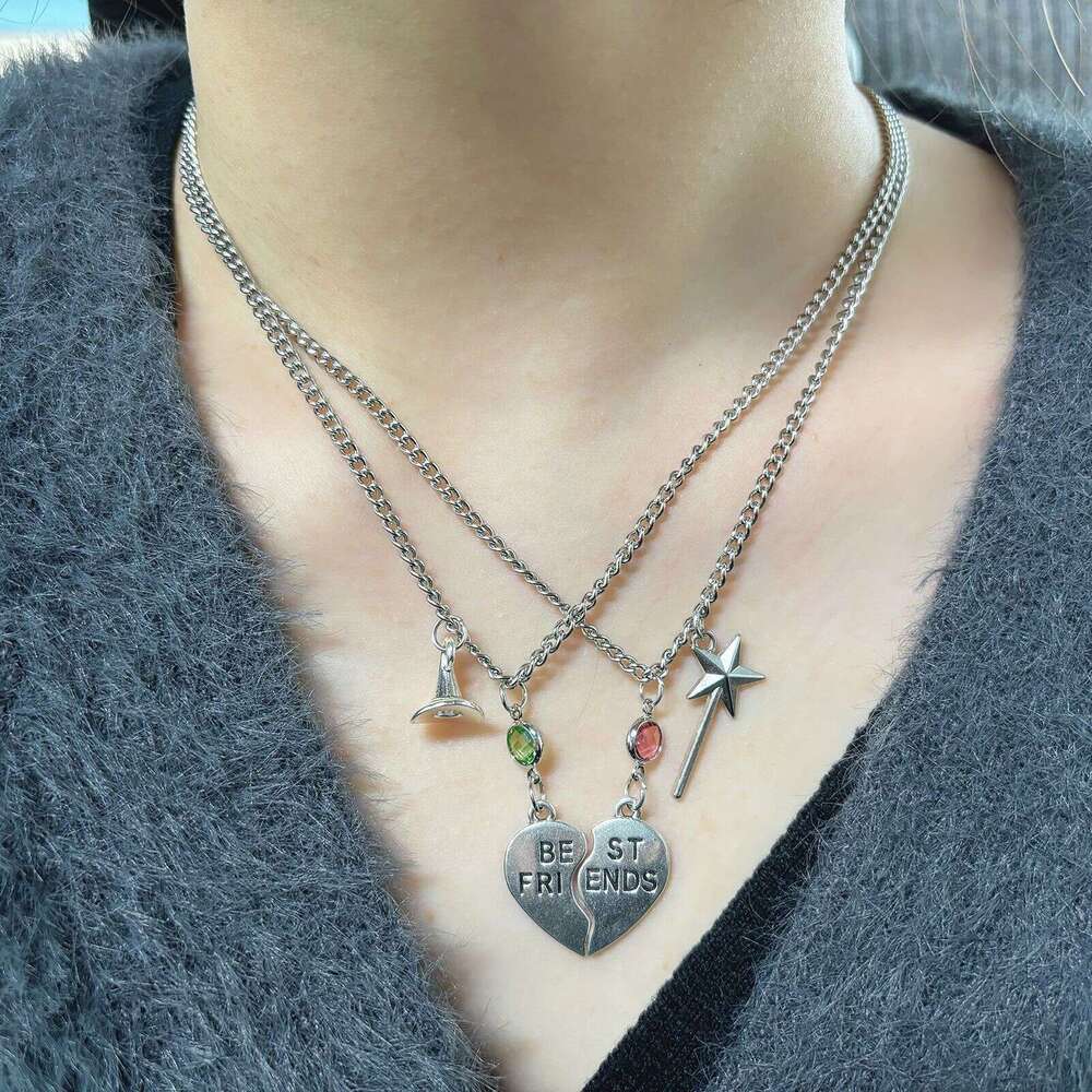 OZON Hot-Selling Friendship Necklace Set Alloy Lover Personality Versatile Collarbone Chain Fashion