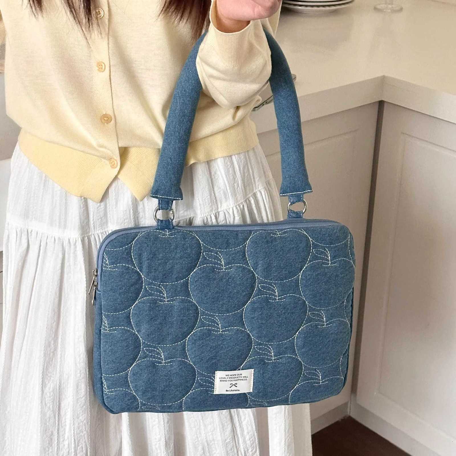 13.3 15 Inch Cute Laptop Bag Sle Carry Case For iPad Pro 12.9 Book Air 13 Pro 14 15.6 Xiaomi 15.6 Computer Shoulder Bag y250730