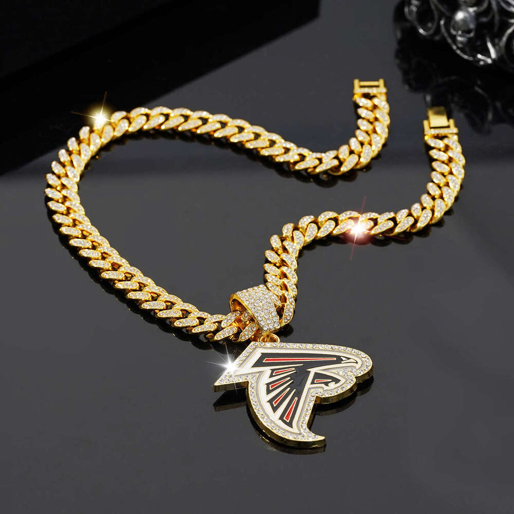 Hot Selling Trendy Hip-Hop Necklace Fashionable Personalized Alloy Team Pendant for Men