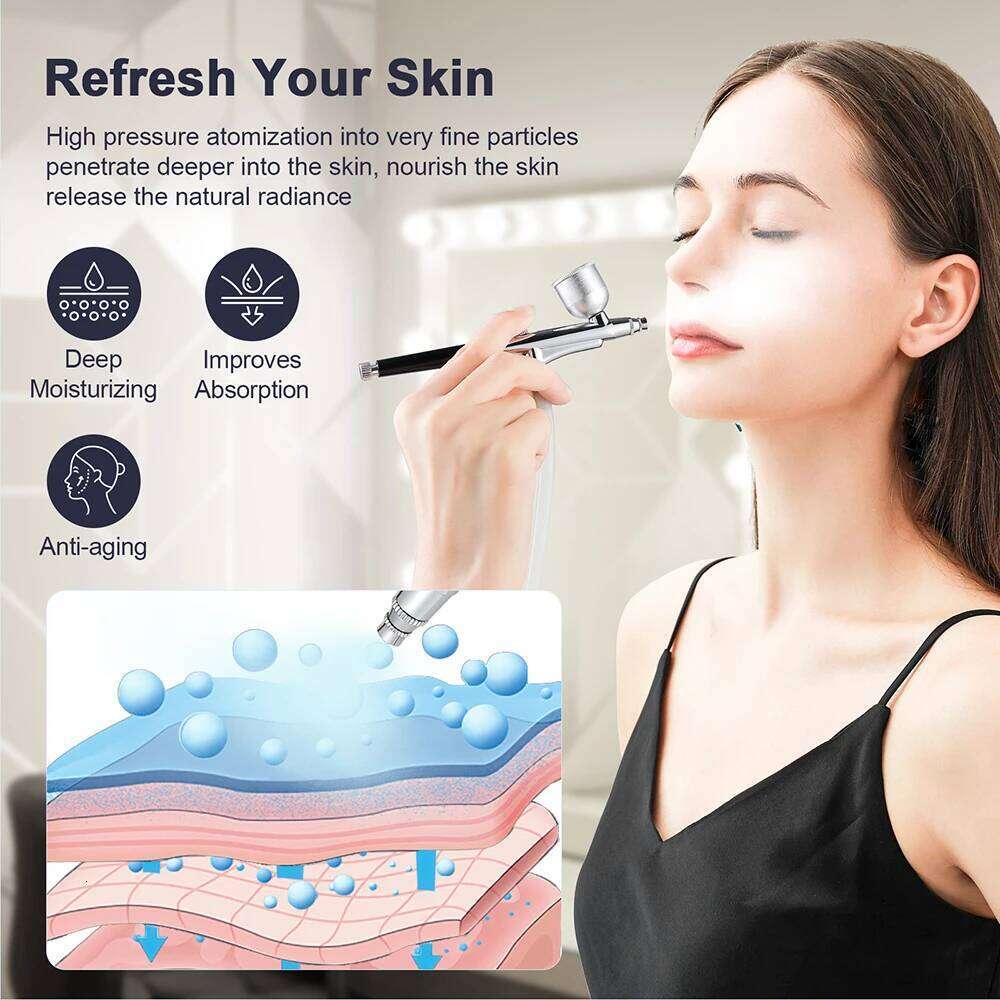 Portable Dia Microdermabrasion Facial Peeling hine Hydrating Airbrush Exfoliation Deep Cleaning Vacuum Blackhead Remover