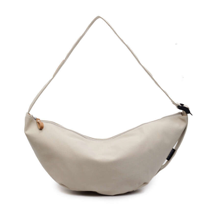 2024 Crossbody for Women Summer Design Versatile Student Canvas Underarm Simple Style Dumpling Bag