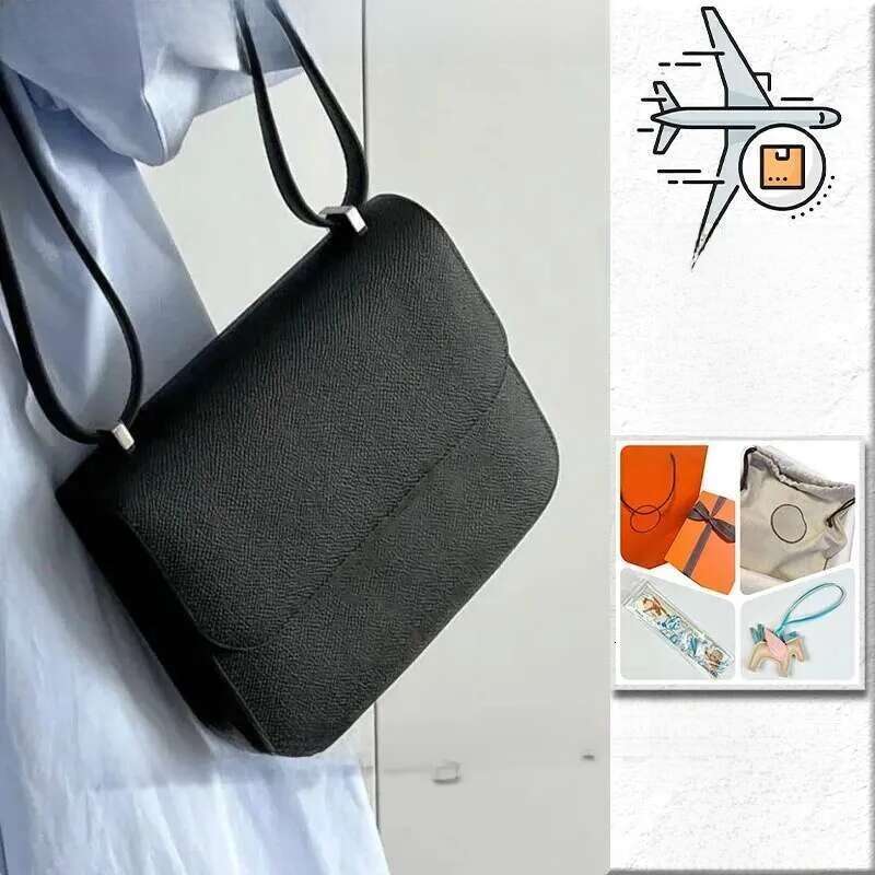 Designer Women Houlder Crobody Handbag Handmade Gold Ier Hardware Daily Outfit Bag