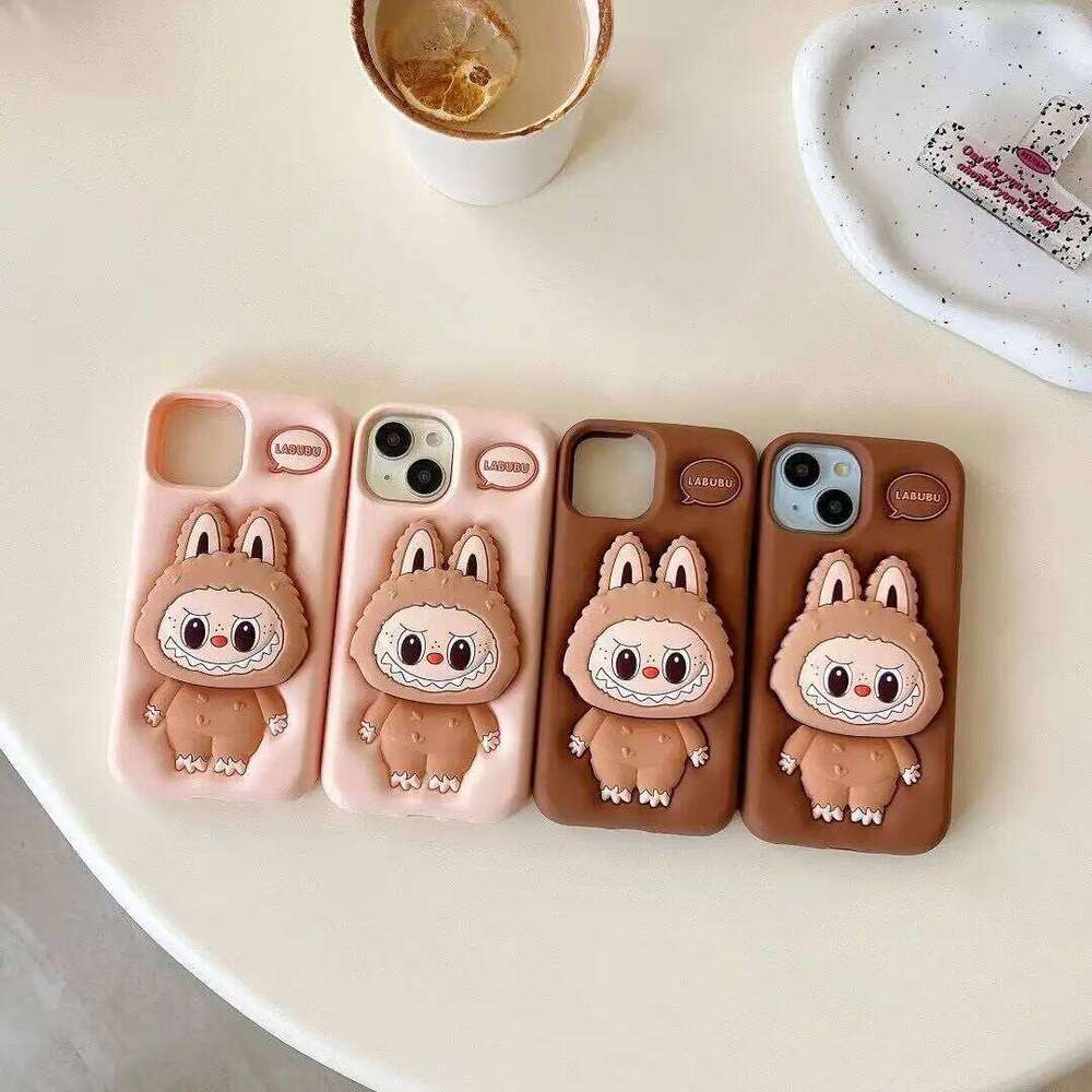 Cute Monster Doll Phone Cover 11 12 13 14 15 Shockproof Case for IPhone 16 Pro Max