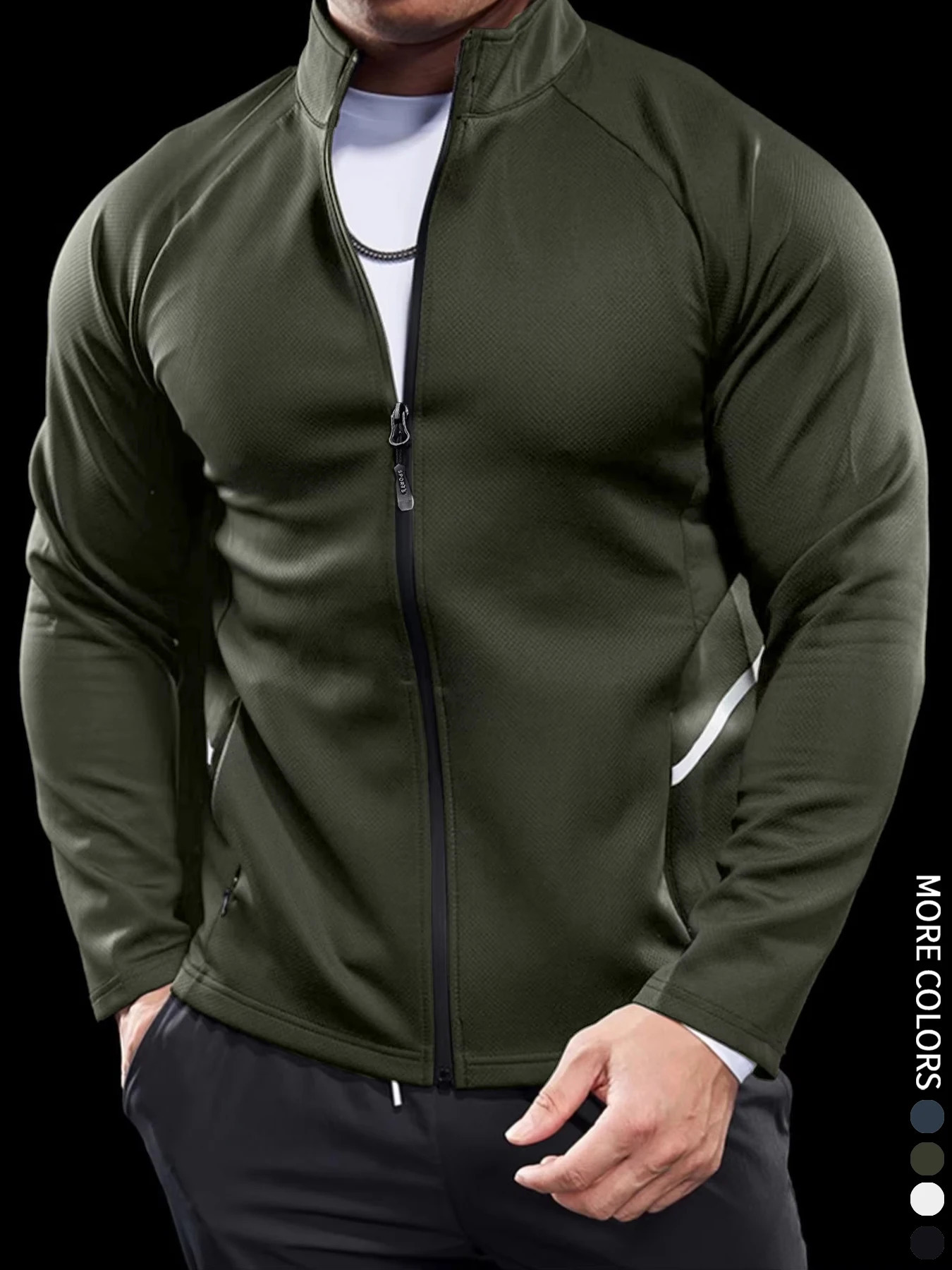 Mens Jackets Training Wear Muscle Curves Fitness Casual Lightweight Slim Quick Dry Running Boyfriends Gift 250730
