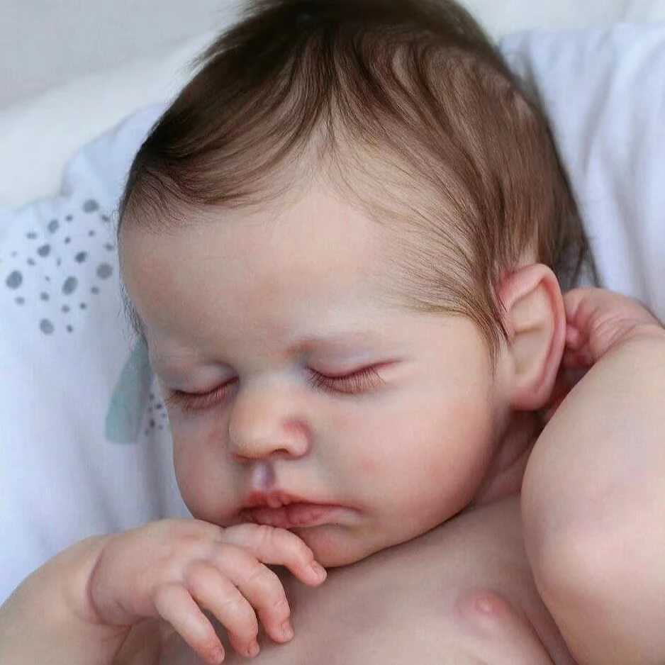 50cm Whole Body Silicone Vinyl LouLou Reborn Baby Girl and Boy With Painted Visible Veins Handmade Lifelike Reborn Baby Doll XJ250730