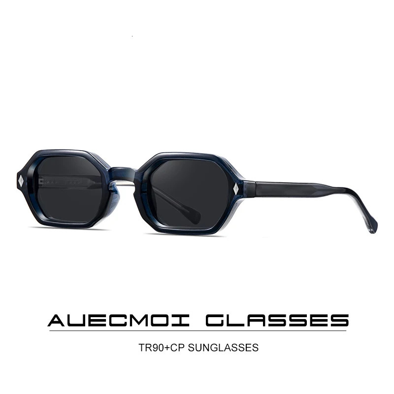 Small Frame Vintage Hexagon Sunglasse For Men Male Sun Glasses Punk Rivet Driving Shades 250729