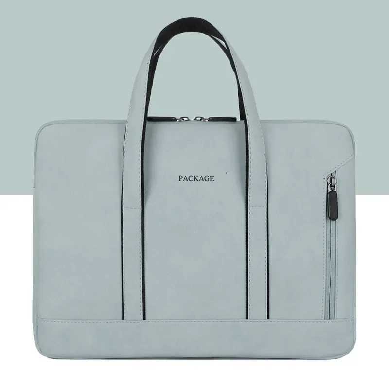 13 14 15 15.6 Inch Laptop Bag Handbag Wen Notebook Bag for MacBook Pro Air 13 Case Xiaomi Asus PU Leather Luxury Computer Bag y250730