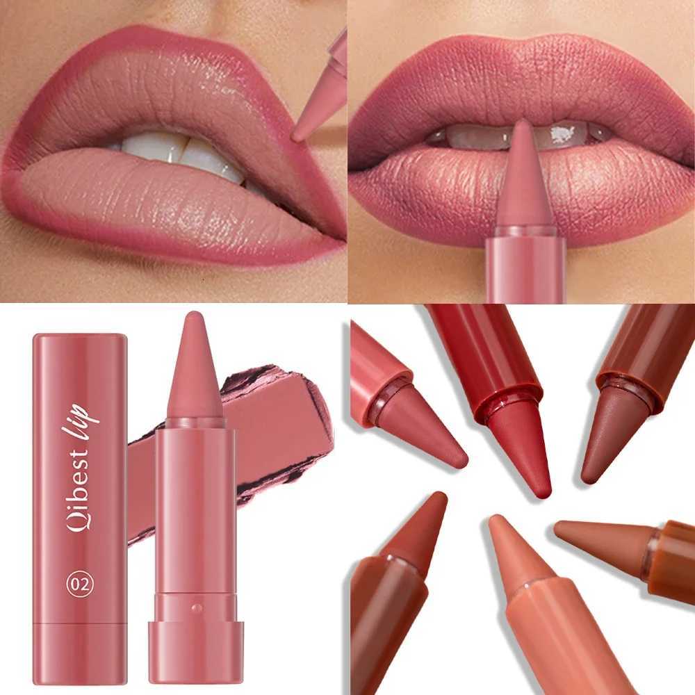 Velvet Matte Dark Brown Lipstick Twist Up Lip Liner Waterproof Sexy Red Contouring Tint Lip Liner Crayon G250729