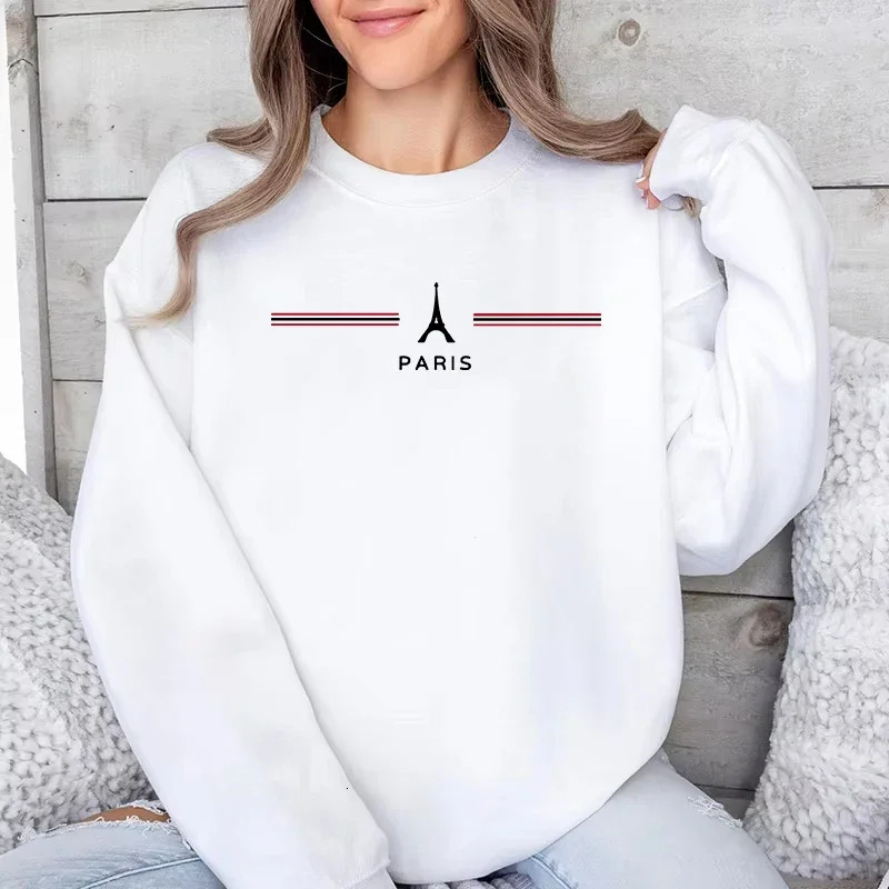 Fashion Womens Sweatshirts Printed O Neck Tops Casual Sports Jogging Pullover Street Clothing Autumn Daily Loose Hoodie 250729