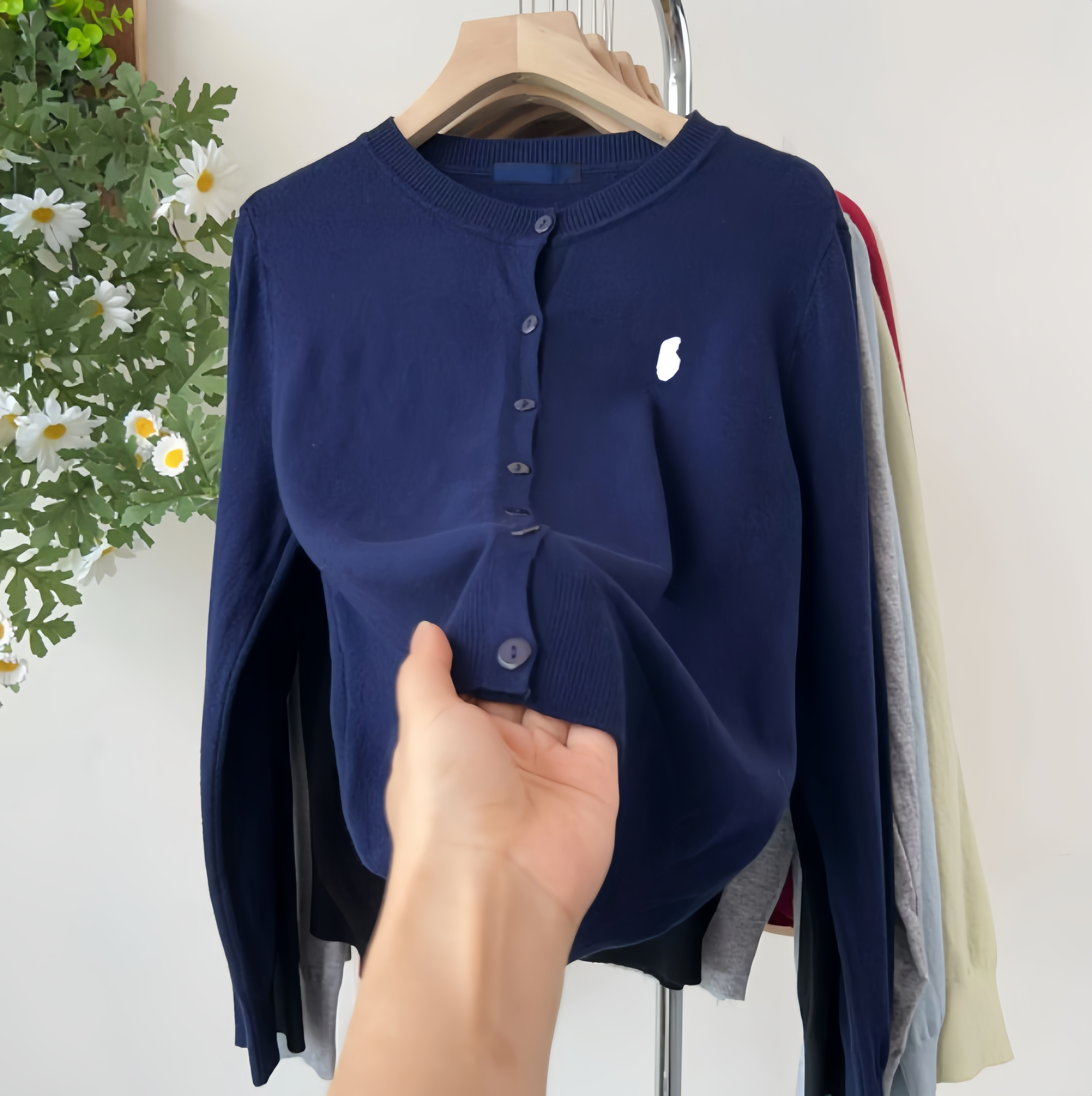 Designer sweaters women polo sweater embroidered Cardigan Womens Knits Tees autumn Winter New Sleeve Vintage Twist Knitted Sweater o neck long sleeve jumper Jacket