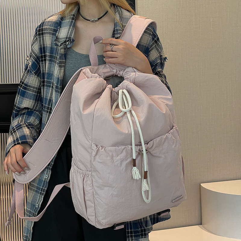 Colorful Fox Korean Women's Drawstring Student Blogger Same Style Badminton Backpack Outdoor Travel ddmymoon