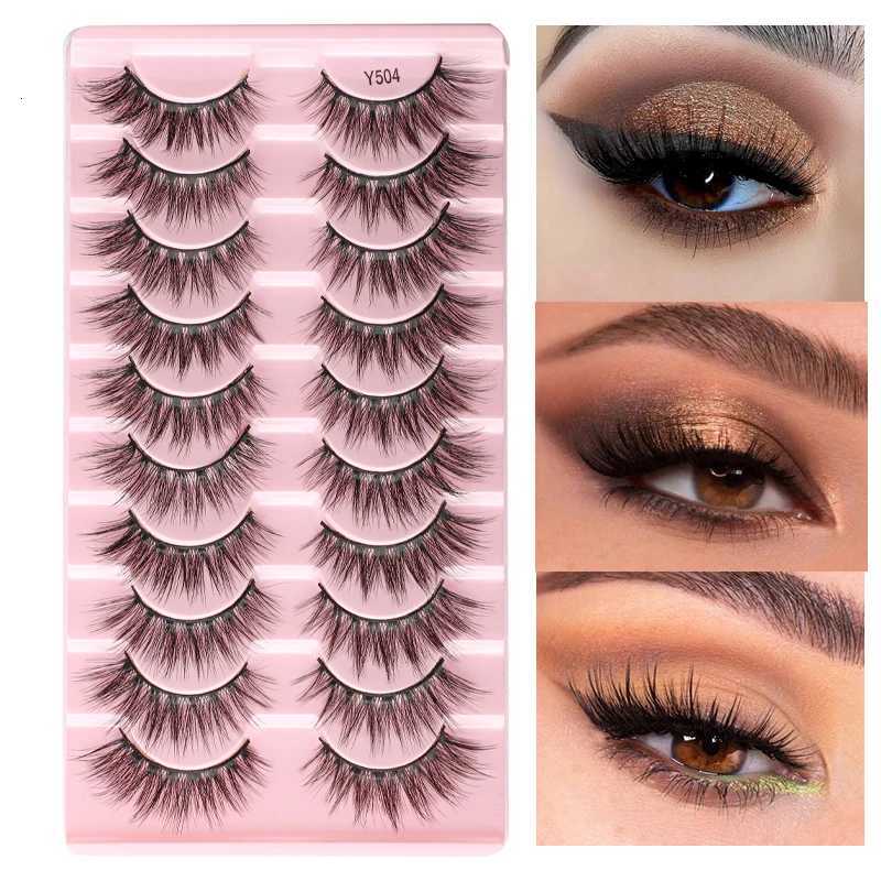 2/5/10 Pair 3D Mink Lashes Natural Soft Eyelashes Dramatic False Eyelashes Faux Cils Makeup Fake Eyelash Extension Makeup Z250730