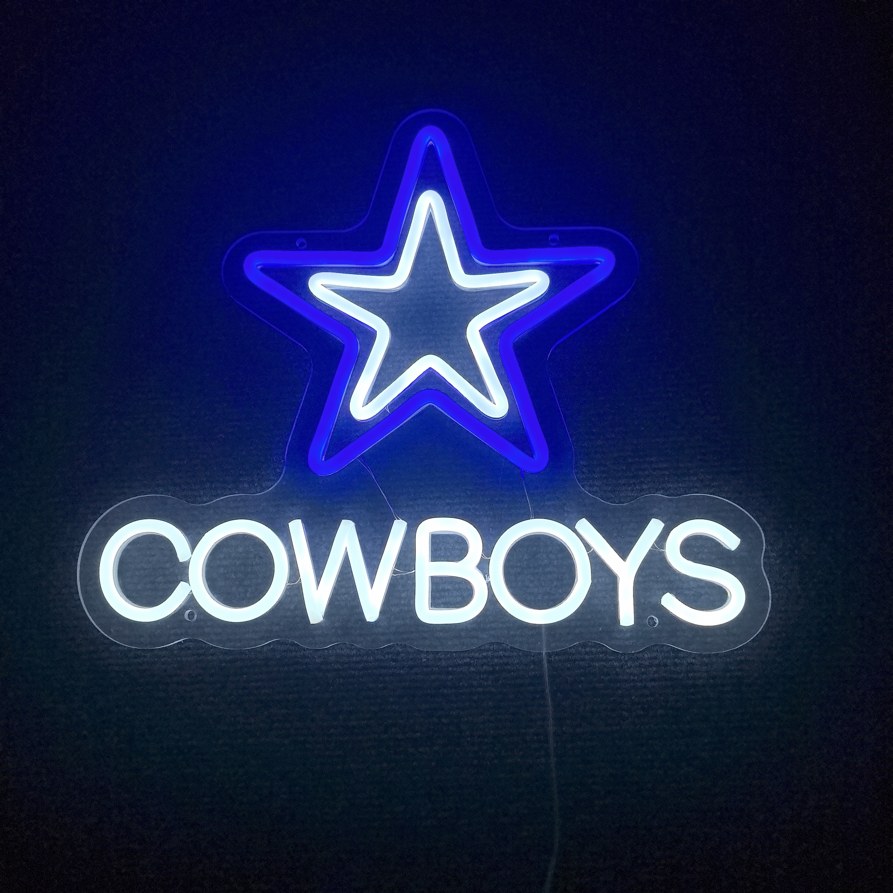 Cowboy Neon Signs -Neon Light Football Team LED Neon Lights for Party Bar Family Gathering Art Decoration Game Room
