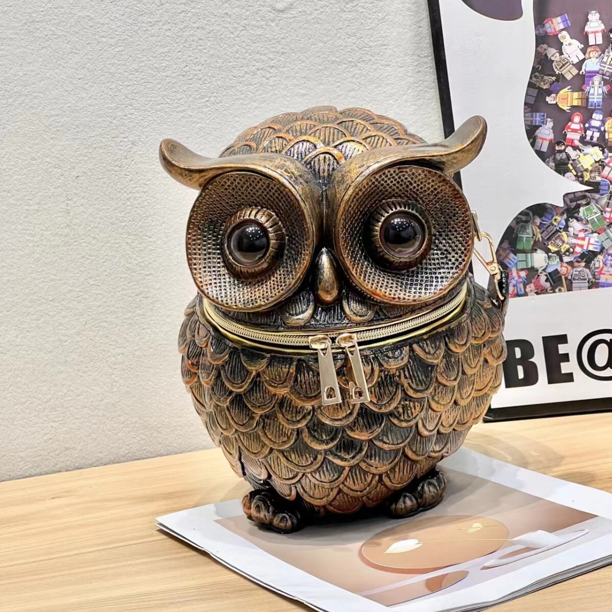 2025 New Product Men and Women Personality Cute Funny Owl Shoulder Crossbody Bag Halloween ddmymoon