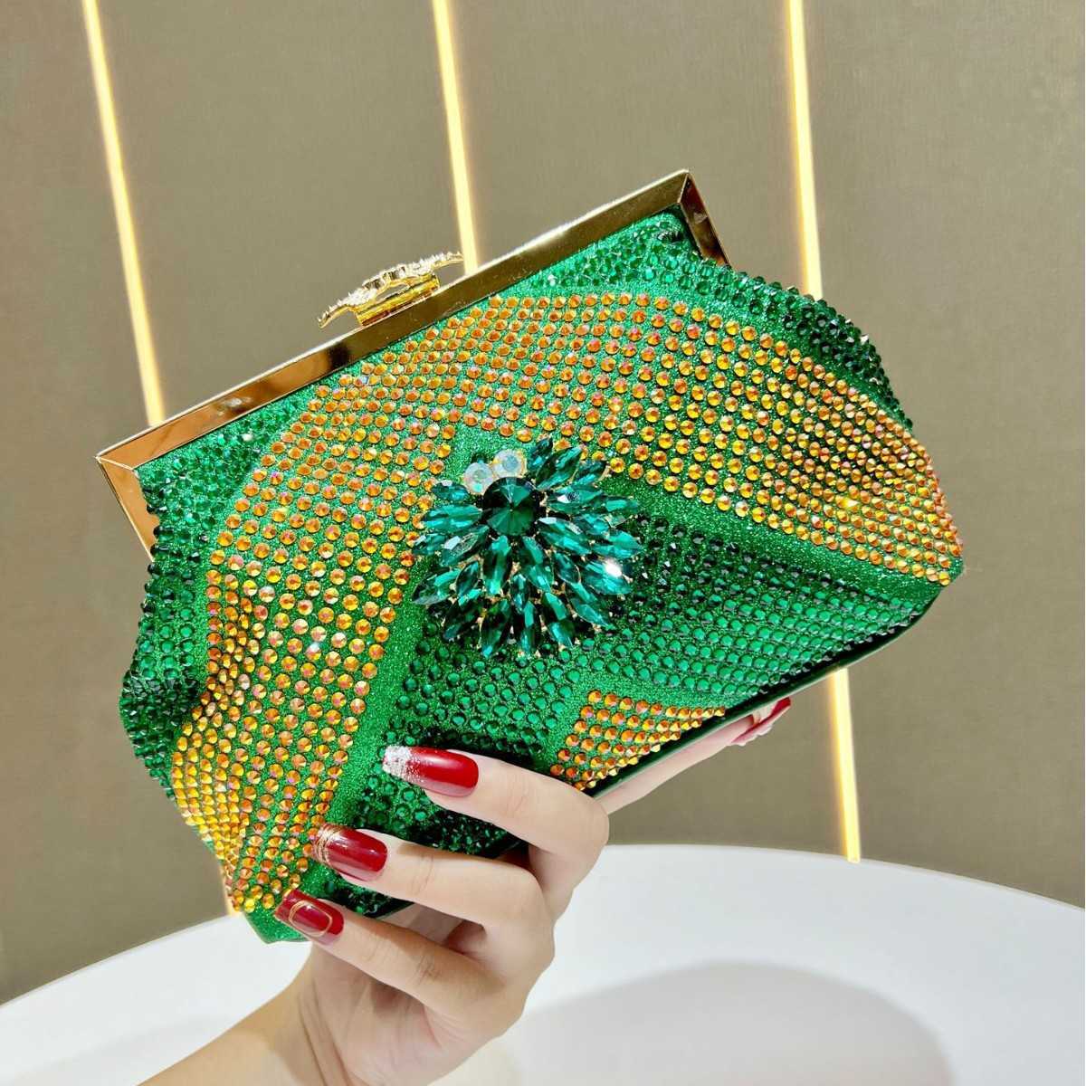 New Womens Bag Luxury Handbag Shoulder Bag High end Evening Bag Diamond encrusted Clutch Bag