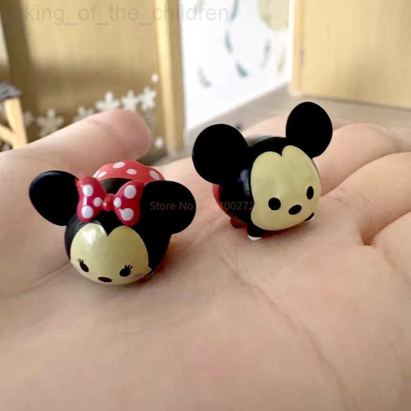 Disney Genuine Disney 14pcs Tsum Mini Bean Figure Kawaii Rebell Doll Bulk Cute Figurines Mickey Minnie Series Gifts For Kids Toys W250730