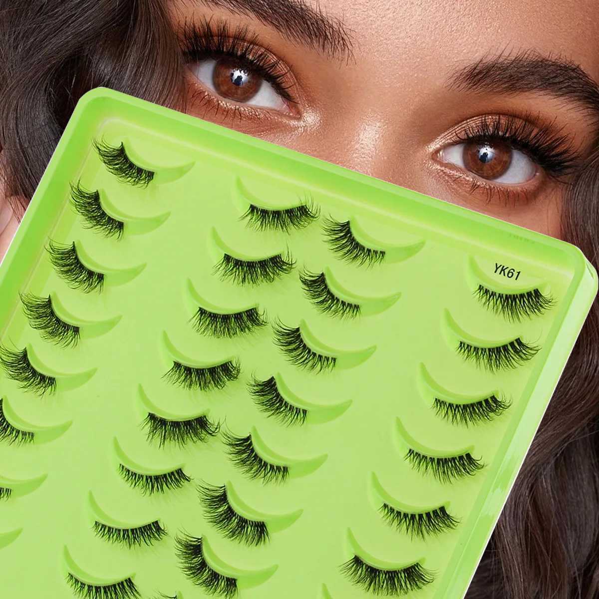 5/10/14/20 Pairs Natural Mink False Eyelash Extensions Makeup Fluffy Wispy Cat Lashes Faux Cils Maquiagem Cilios Z250730
