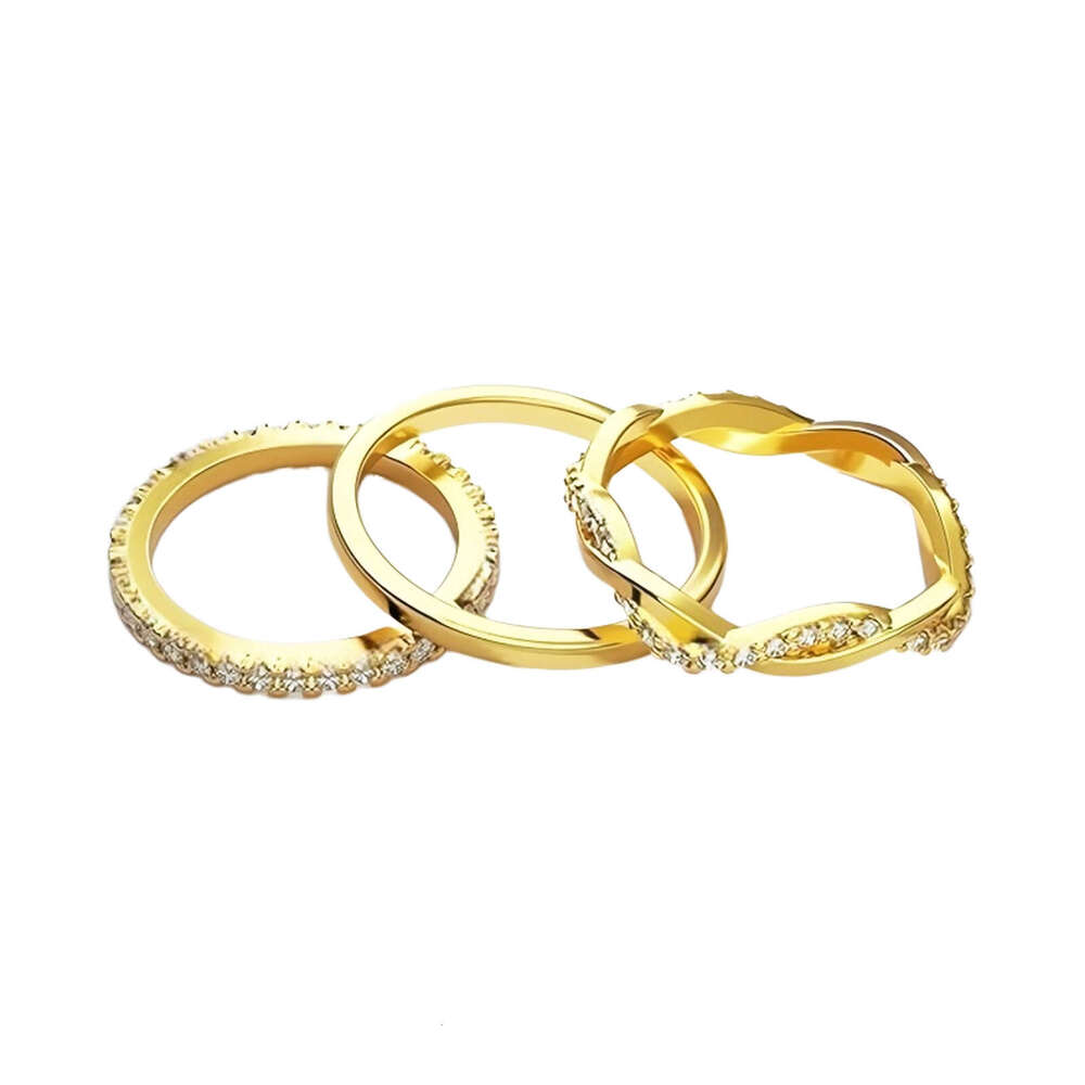 Three-ring Overlapping Rings for Women Personalized Jewelry