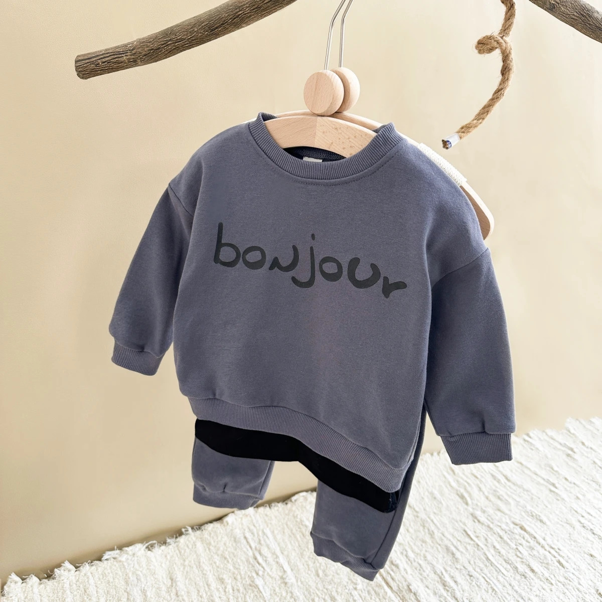 Baby Boy Clothes Set Sweatshirt HoodiePant Child Long Sleeve Clothing Suit Casual Letter Pullover Baby Clothes 250729