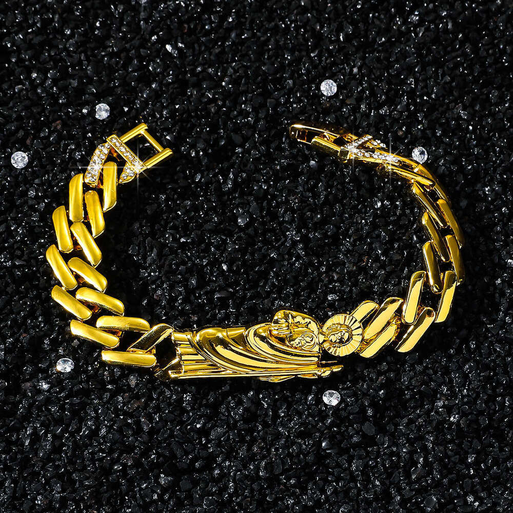 New Dia Chain ing Bracelet Hip-Hop Style Classic Religious Saint Jude Statue Accessories Glossy