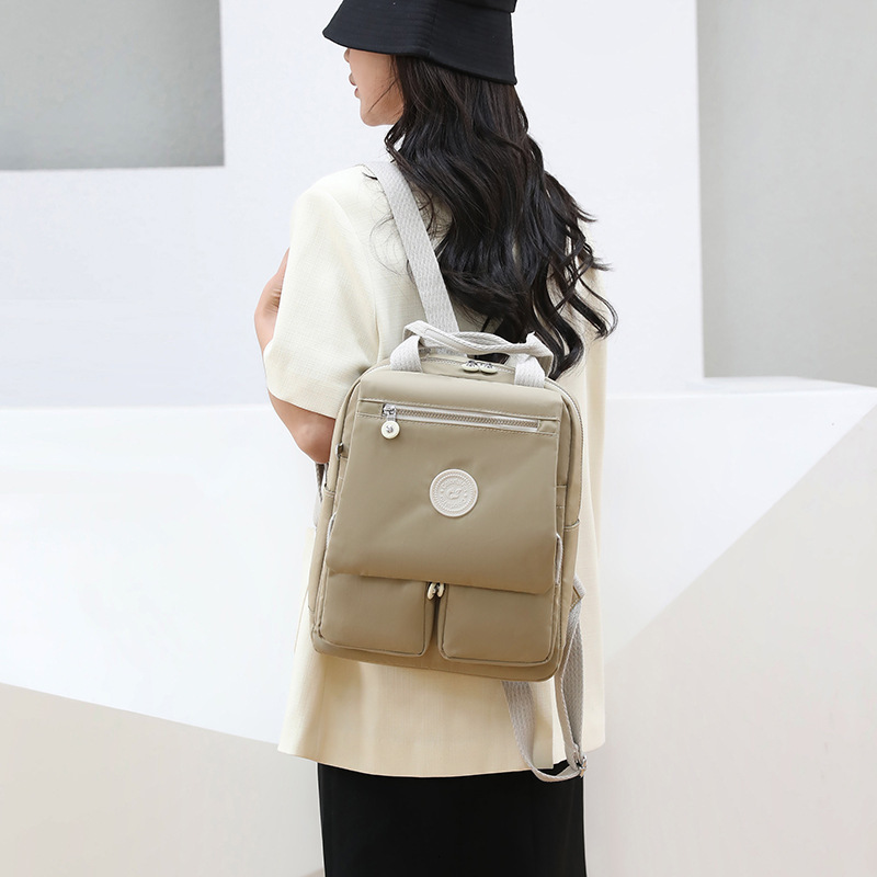 Colorful Fox New Women's Color-Block Backpack Korean Fashion Trend Large Capacity Water-Resistant Bag ddmymoon