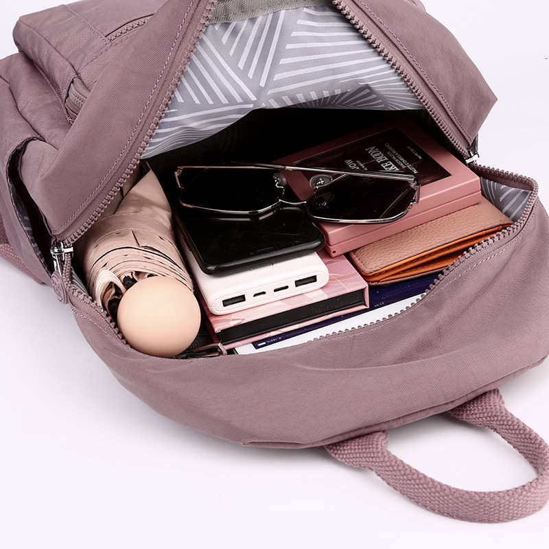 Colorful Fox New Women's Backpack Large Capacity Multi-layer Water-resistant Student School Bag Simple Handbag ddmymoon