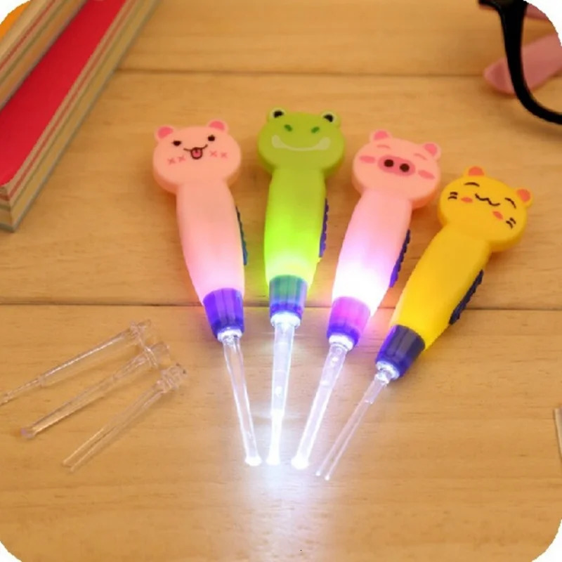 Baby Care Ear Cleaner LED Flashlight Earpick Ear Wax Ear Curette Ear Cure Ear Cleaning Tools 250726