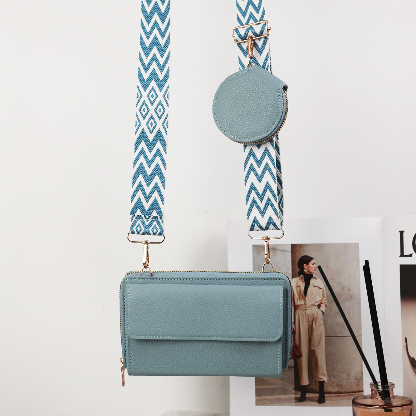 Summer New Women's Shoulder Bag New Large Capacity Simple Lychee Pattern New Designer Bag Women's Crossbody Bag New Designer Luxury Bag