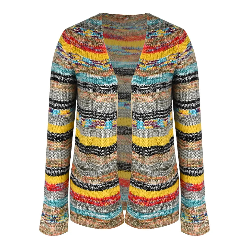 Sweater Knitted Cardigan Thin Loose Jacket For Women Casual Y2k Crop Clothes Elegant Female Clothing Fashion Top 250730