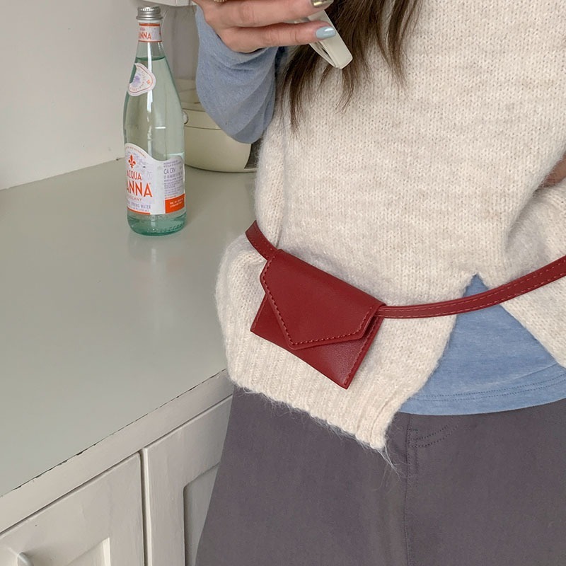 Designer Bag Mini Waist Bag Celebrity Exquisite Fashion Mini Square Bag Belt Decoration Waist Hanging Bag Multi-color Small Luxury Bag Card Holder Tot