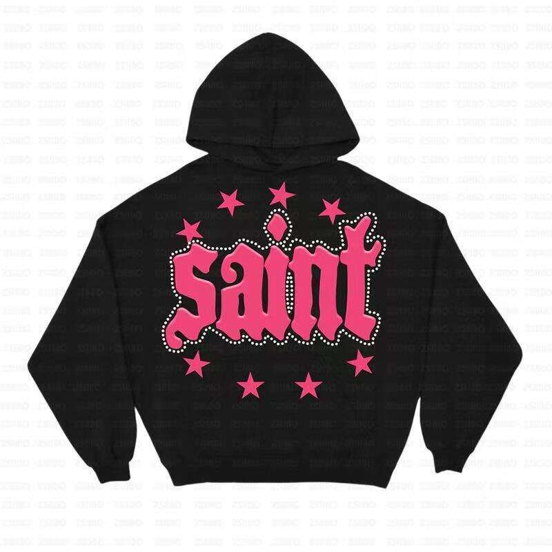 2306#New SAINT Printed Hooded Sweatshirt Versatile Casual Style