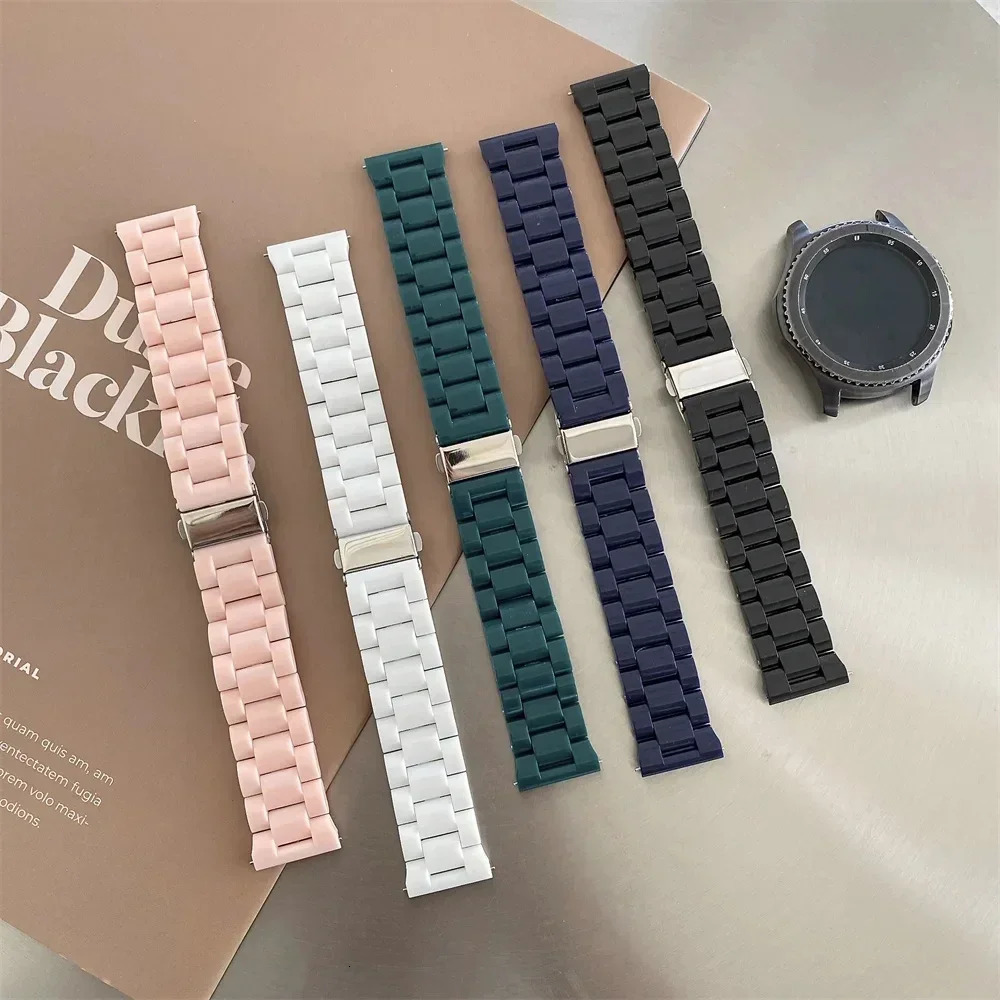 20mm/22mm Resin strap For 42mm/Active 2 40mm/44mm Gear S3 women Bracelet watch strap 250729