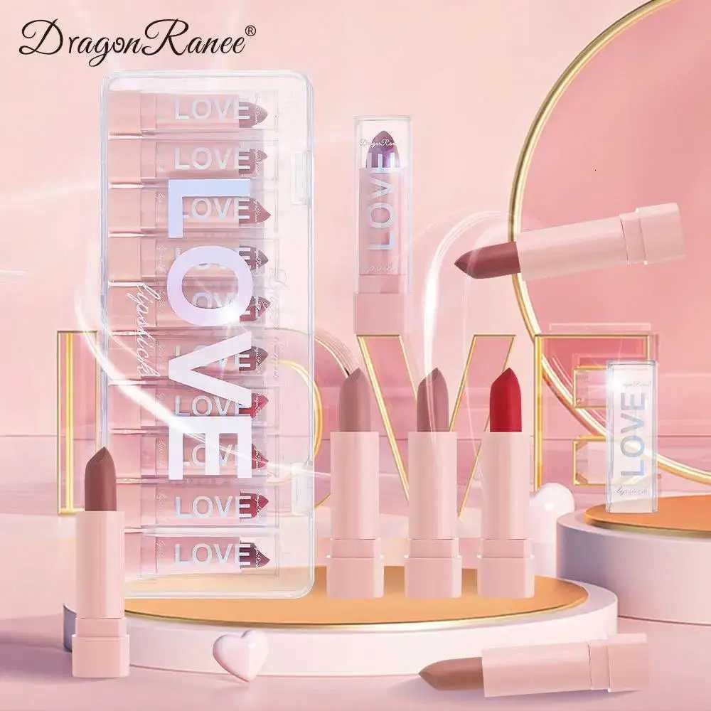 Mini Matte Lipstick Gift Set 10 Colors Saturated Velvet Finish Long Wear Lip Makeup for All Day Moisturizing G250729