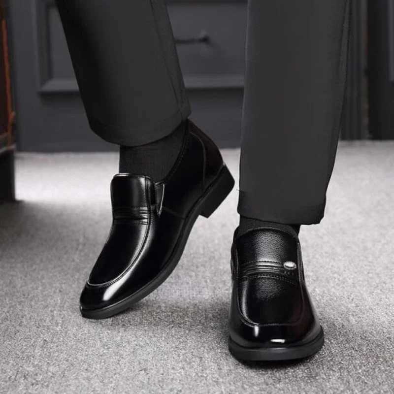 6 cm Increased Men Formal Shoes Hidden Heel Mens Wedding Oxfords Heighten Tall M Dress Leather Footwear 2024 Y250730