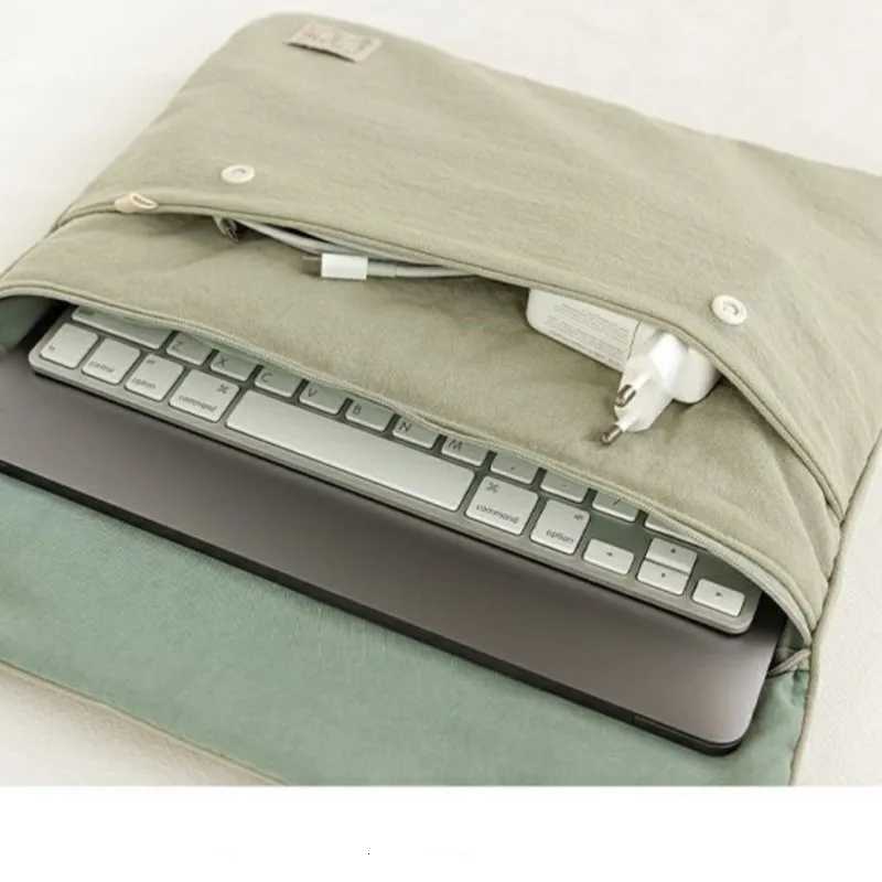 Ins White Laptop Sle Bag Portable Case Book Air Pro 13 M1 M2 Notebook Sles Cover ASUS 11 12 13.3 14 Inch Computer Bag y250730