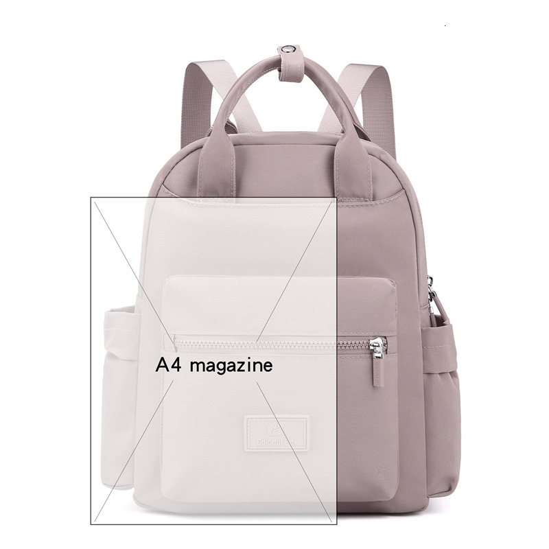 Colorful Fox New Multifunctional Candy Color Backpack Large Capacity Water-Resistant School Bag Handbag ddmymoon