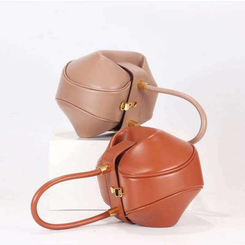 Personalized Soft Leather Bags Clutch Designer Temperament Party Evening Hobos Bag For Women Dumpling Mini Bucket Pouch
