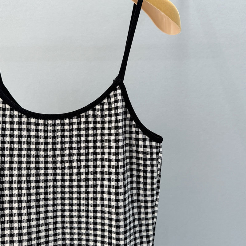 Women's Houndstooth Knit Strapless Dress - Y2K Classic Bodycon Mini Dress, Sexy U-Neck Party Outfit S0773