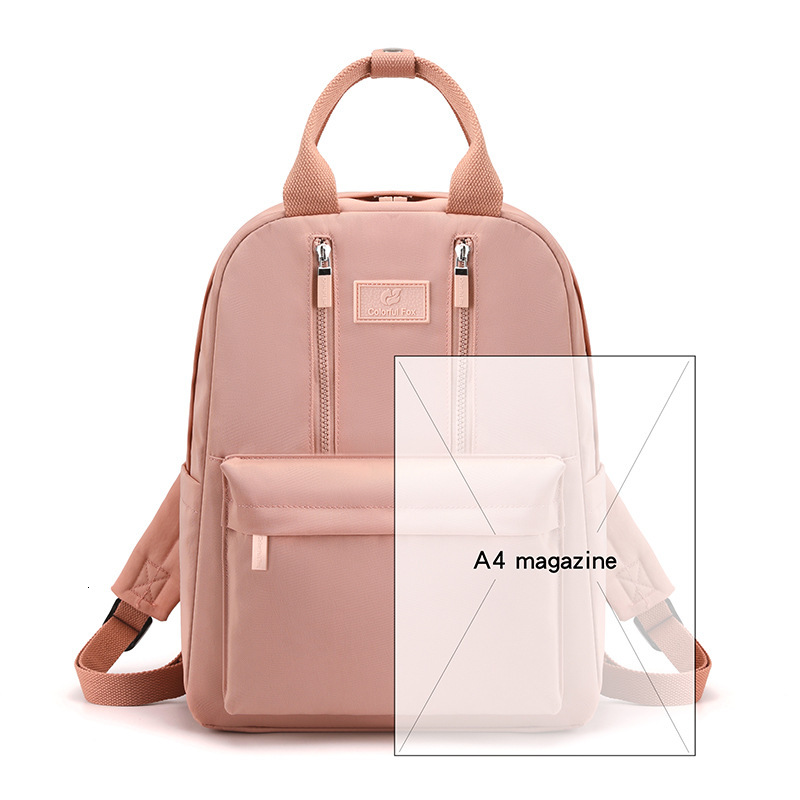 Colorful Fox New Fashion Trend Simple Large Capacity Women's Backpack Student School Bag ddmymoon