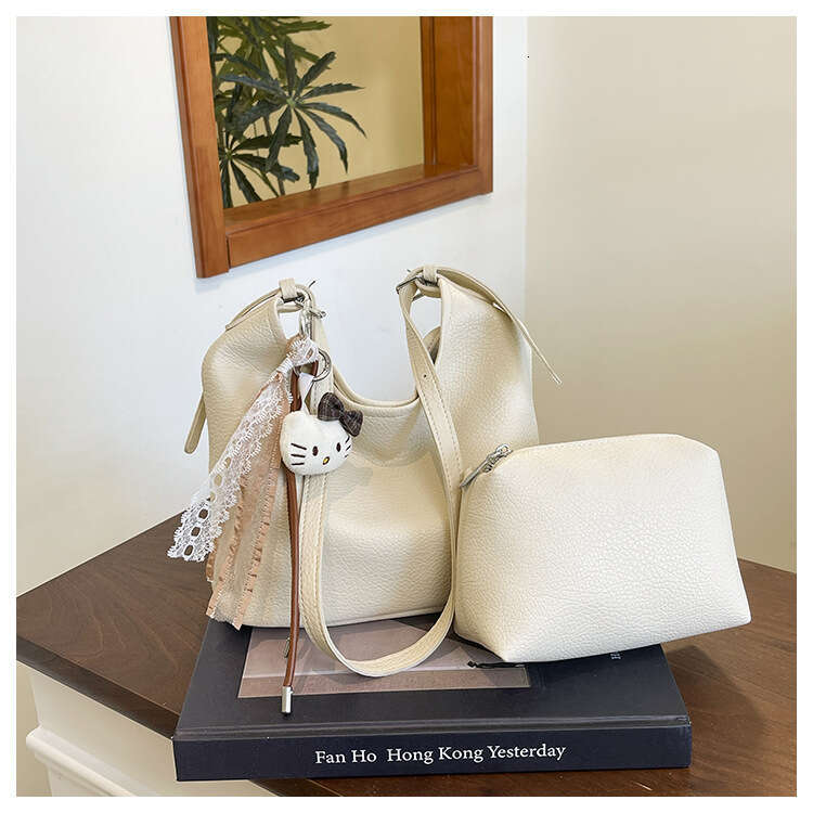 Handbag for Women with Stylish Design, Commuting Single Shoulder Crossbody Bag, New Autumn Winter Melad Women's Bucket Bag