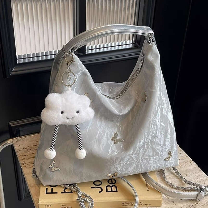 One Pack Back Three Use Large Capacity Tote Bag Women 2024 New Design Sense Commuting Double Single Shoulder Crossbody Backpack