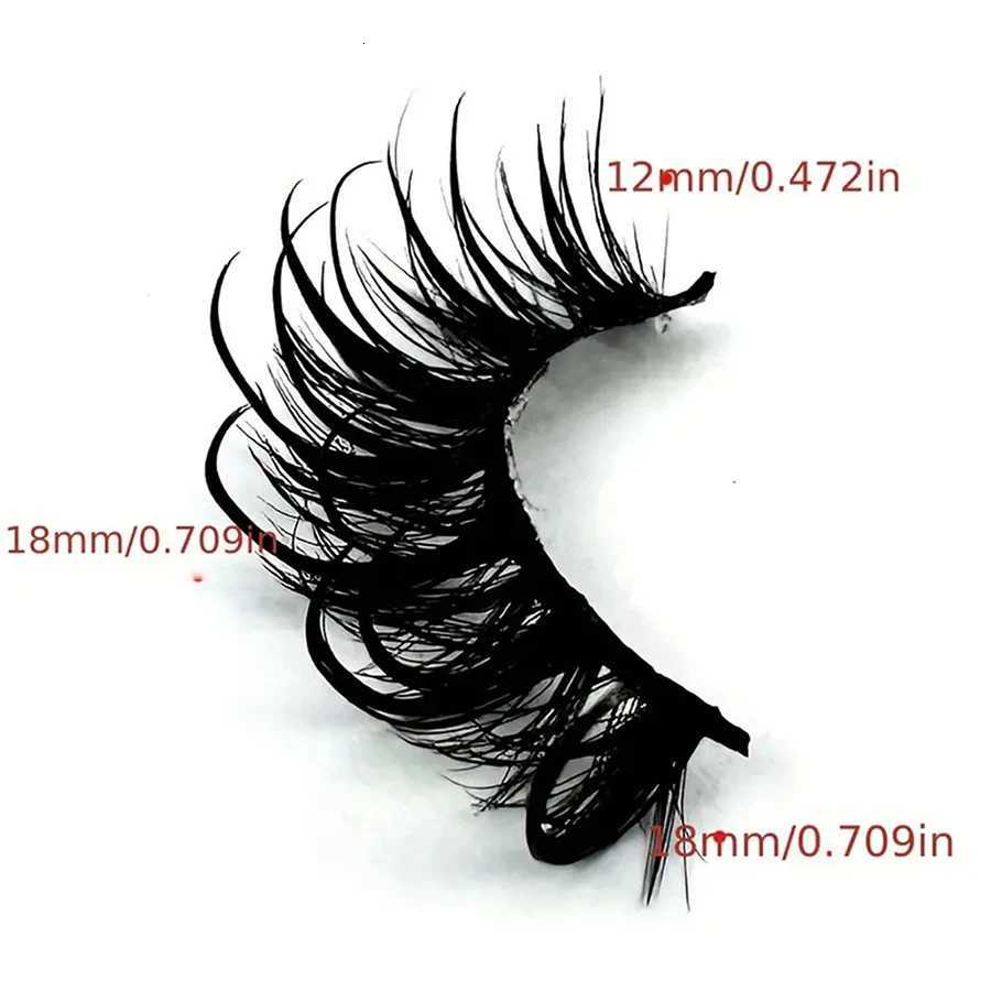 7 pairs of fashionable dense naturally curled and moisturizing false eyelashes wet eyelashes blooming like sunflowers. Z250730