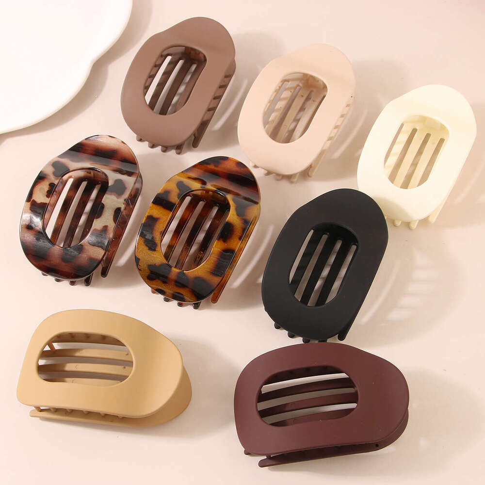 New Hot-Selling Flat Oval Duckbill Back of Head Clip Strong Grip Simple Hairpin Hair Accessory