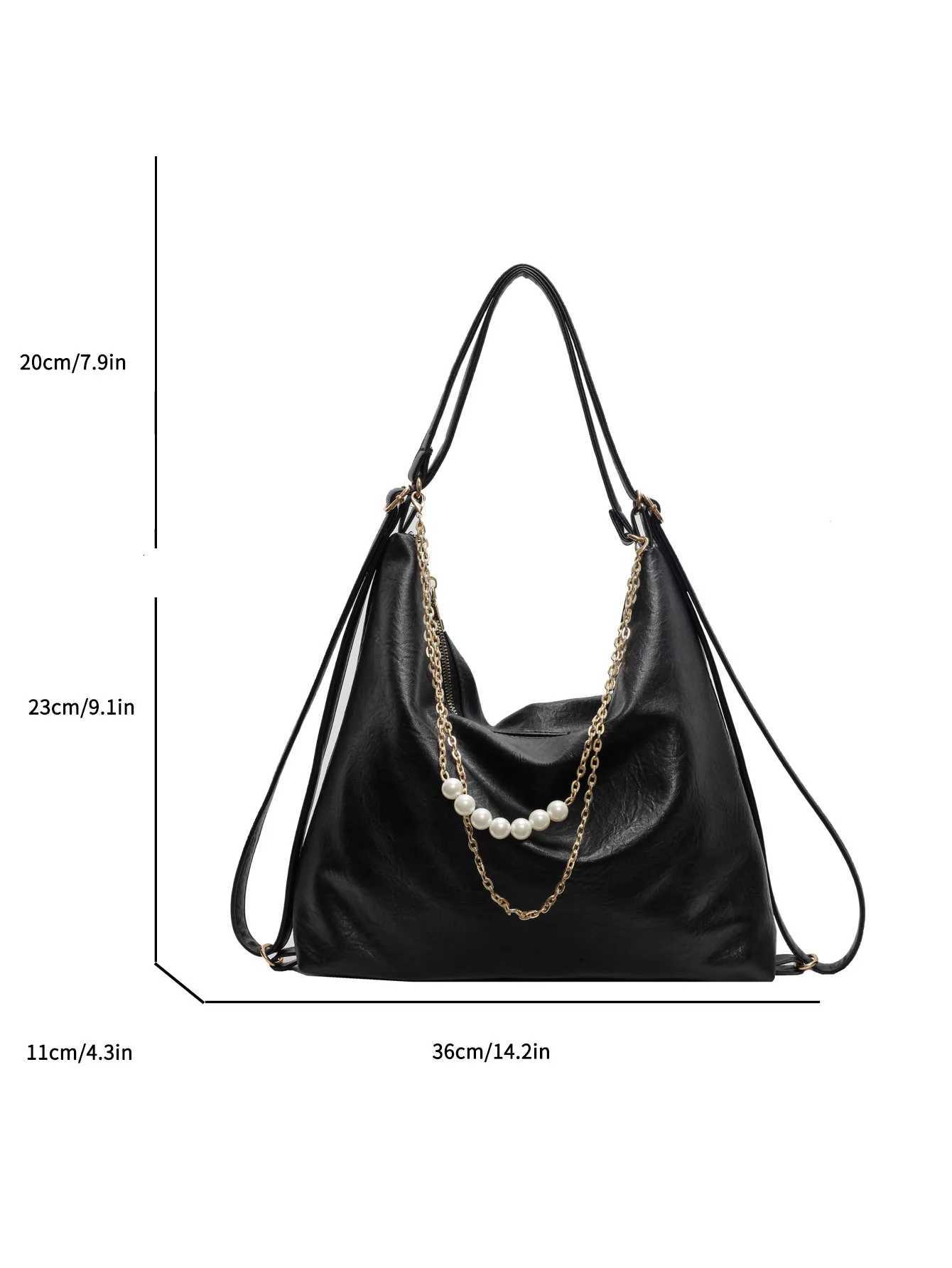 Large capacity soft face tote bag for women 2024 new trend simple backpack for daily commuting and travel Y250730